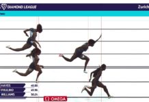 Final 400m: Paulino 2do lugar en Zurich