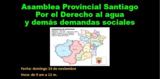 Santiago: Organizaciones Sociales Invitan a Asamblea Abierta
