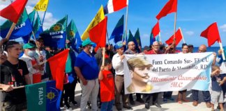 Organizaciones Revolucionarias exigen salida inmediata de Ejercito USA de Puerto Manzanillo Protegiendo a Manzanillo de las garras yanqui