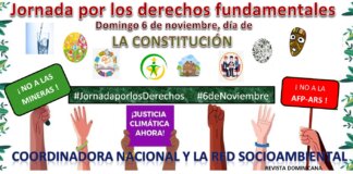 Organizaciones Celebrarán Día de la Constitución con Jornada Nacional demandando Respeto a los Derechos Fundamentales
