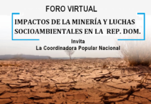 Foro Virtual sobre Impactos de la Minería y Luchas Socioambientales en la República Dominicana